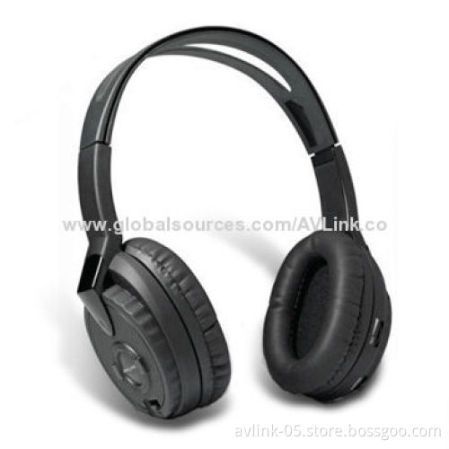 Single Channel IR Stereo Headphones for Cars with Personal Volume Control